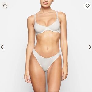 Skims Cotton Logo Demi Bra 34DDD